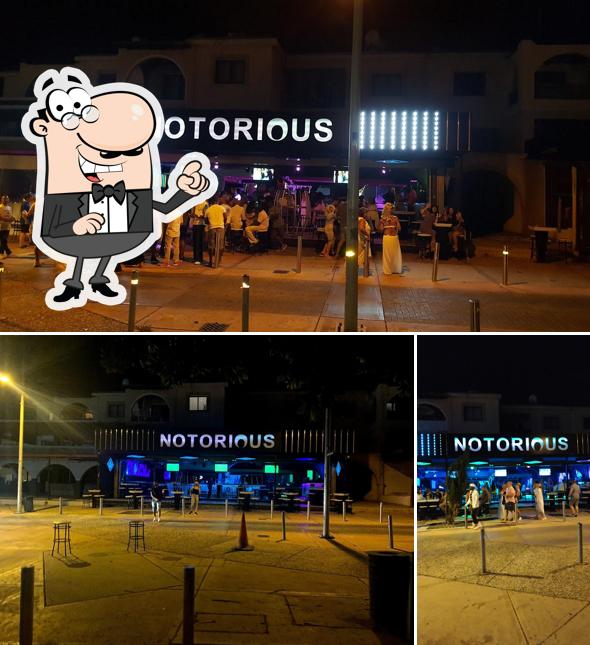 The exterior of Notorious Bar