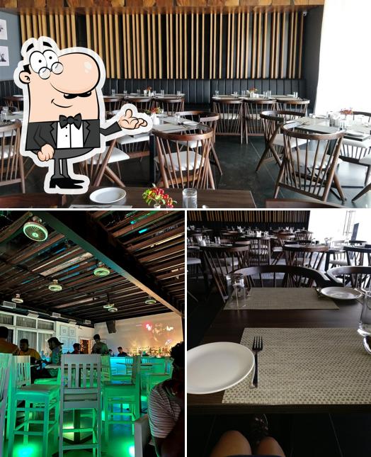 The interior of Ice Cube Lounge and Fine Dine Gokul Road Hubli