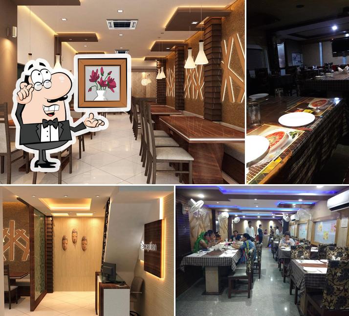 The interior of Rama Fastfood And Restaurant