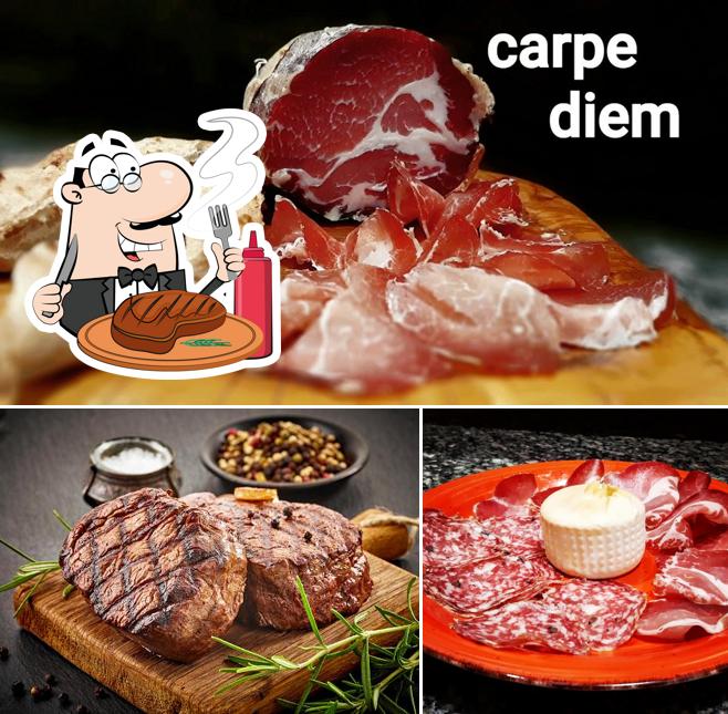 Prova i un pasto a base di carne a Pizzeria Carpe Diem