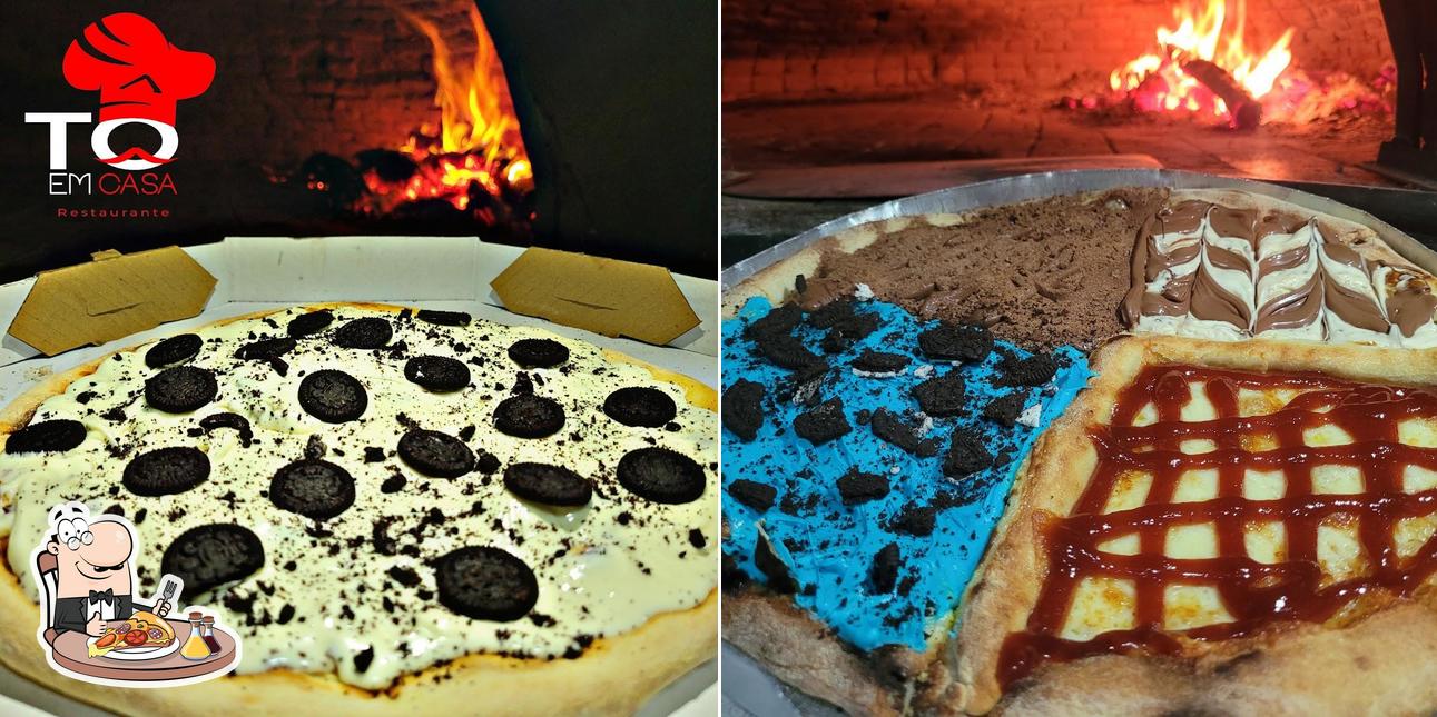 Consiga diferentes tipos de pizza