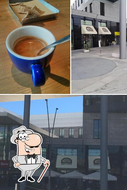 La foto della esterno e bevanda di Botega Caffe Cacao - Legnano