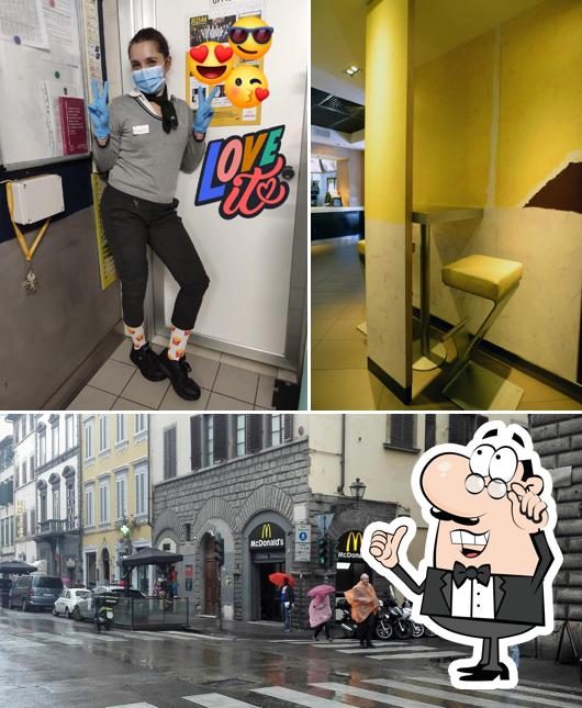 La immagine della interni e esterno di McDonald's Firenze Cavour