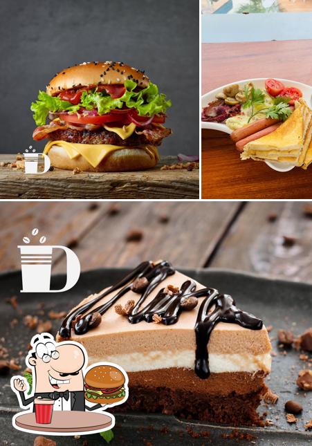 Hamburger at Didi Cafeteria