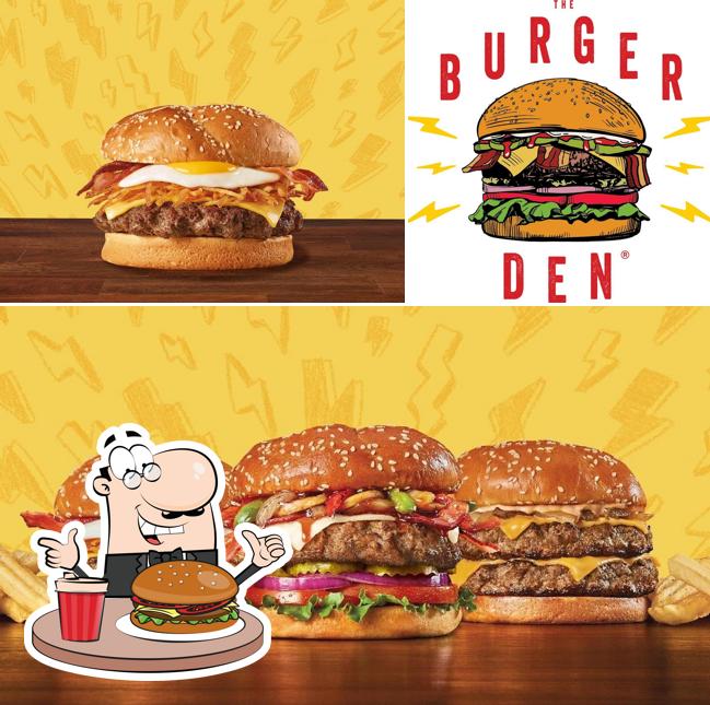 Закажите гамбургеры в "The Burger Den"