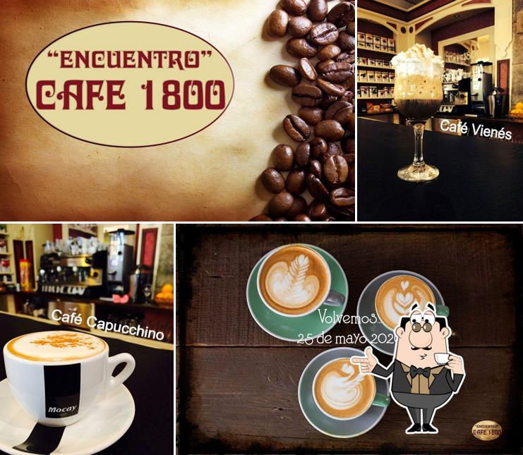 Enjoy a drink at Café Encuentro 1800