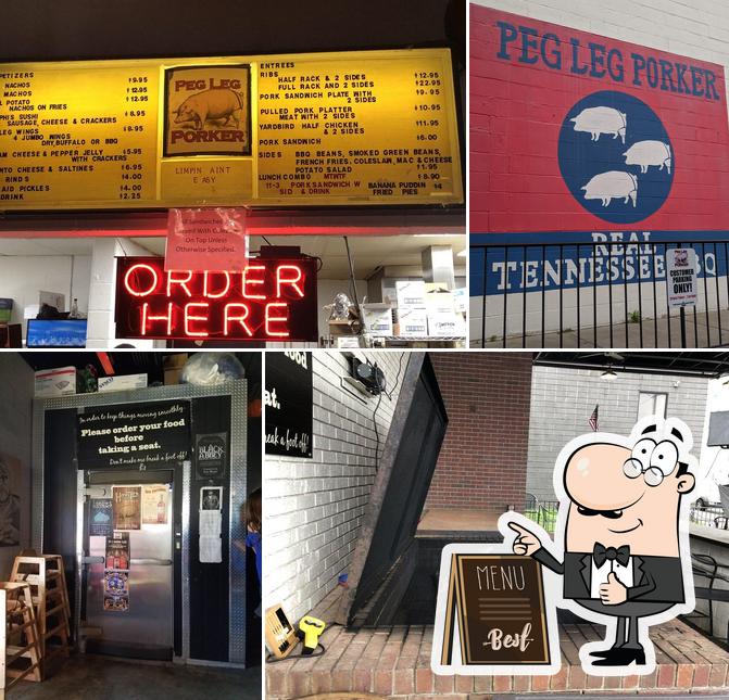 Peg Leg Porker BBQ in Nashville Restaurant menu and reviews