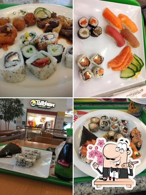 Experimente diferentes opções de sushi