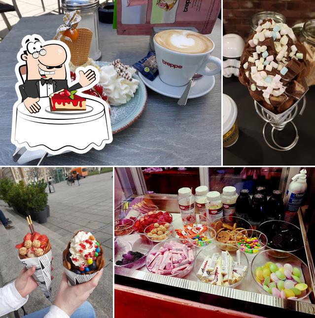 Blub Stuttgart serviert eine Vielfalt von Desserts 