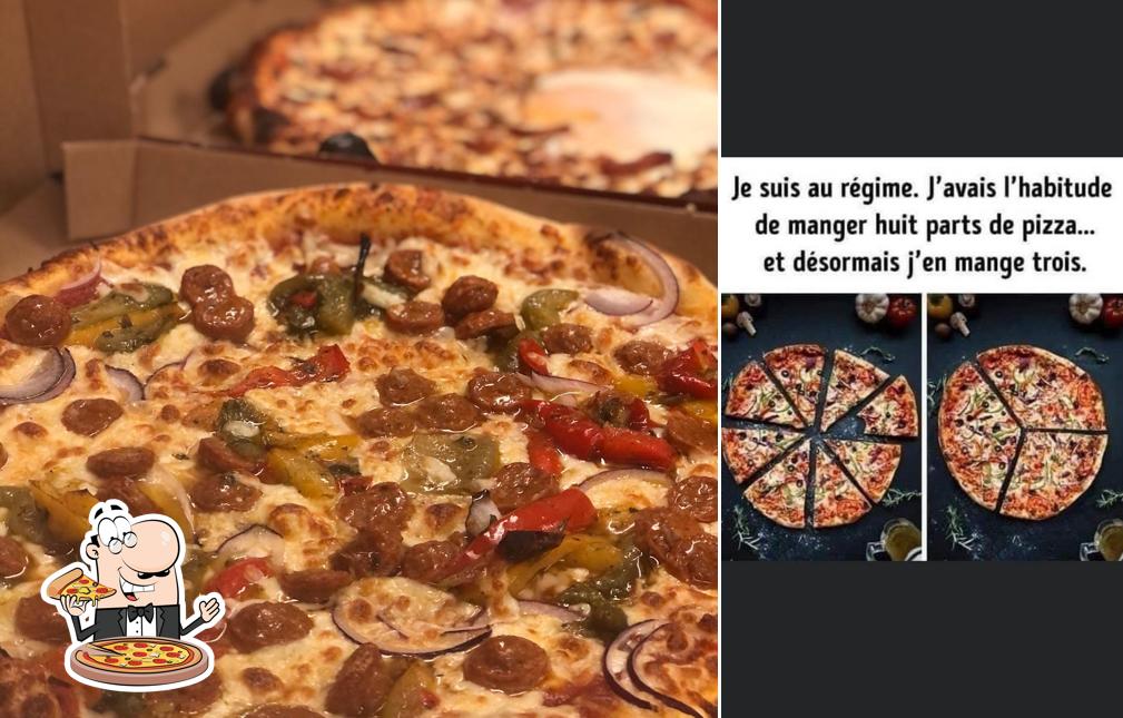 Prenez des pizzas à Couleur Cafe