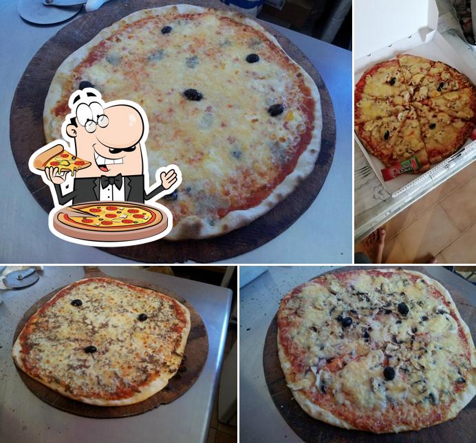 Le comptoir a pizzas