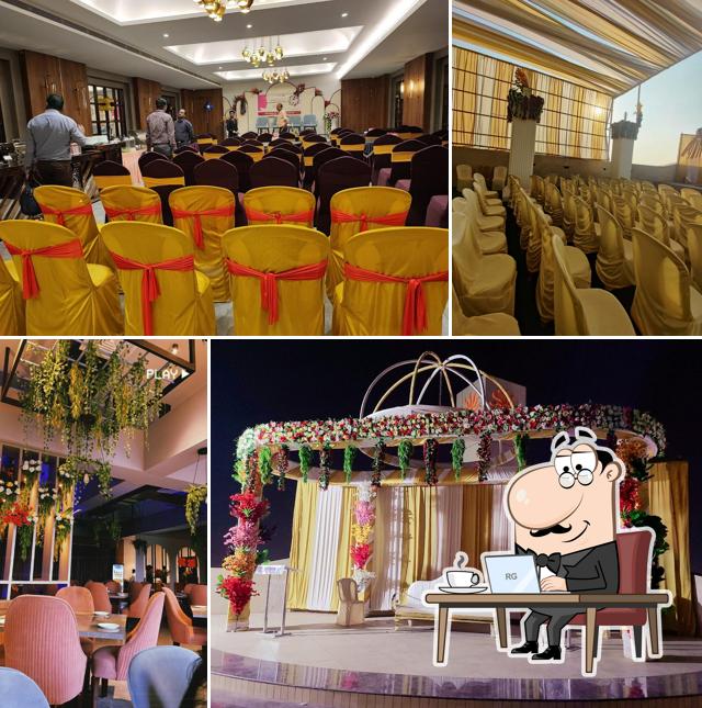 The interior of Hotel Bansiwala