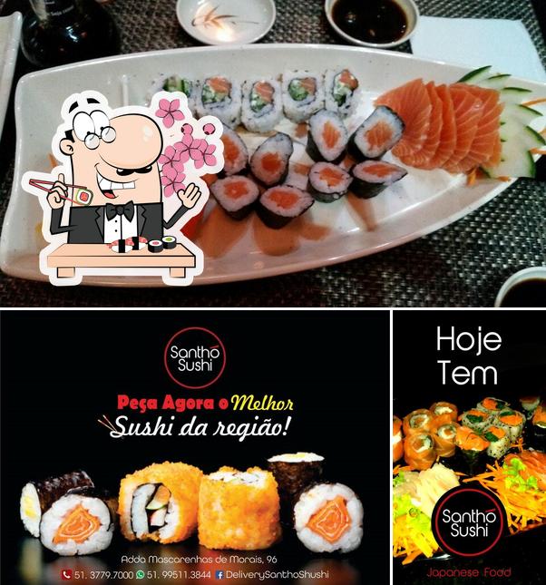 Experimente diferentes opções de sushi