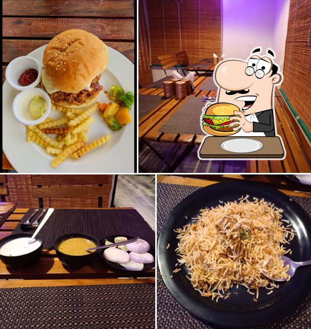 Try out a burger at The Farmer's Table Family Restaurant