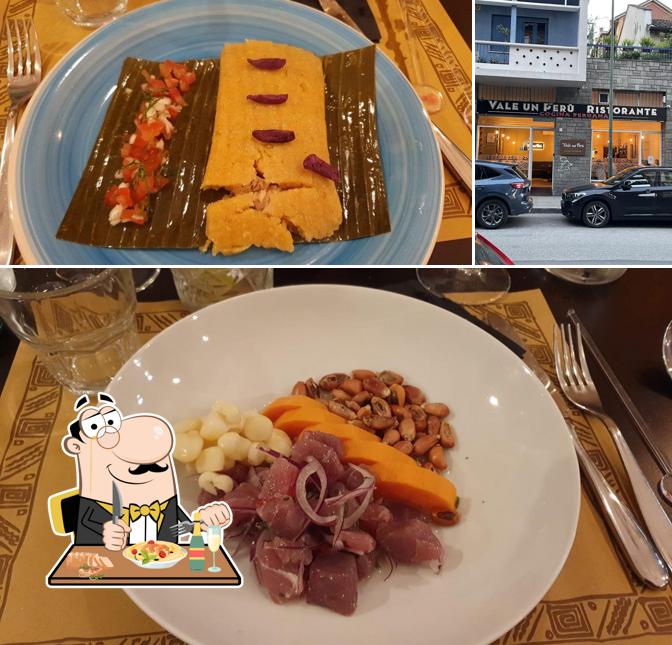 La immagine della cibo e esterno di Vale un Perú