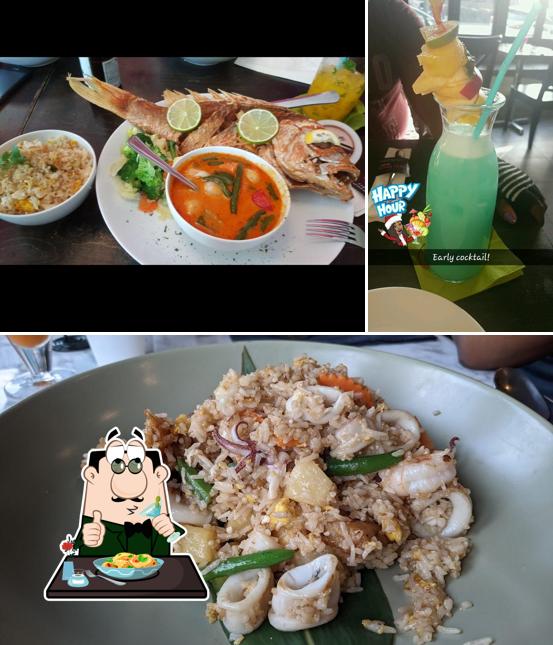Comida en Am Thai Bistro