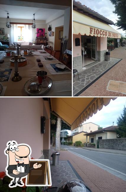 La esterno e interni del ristorante