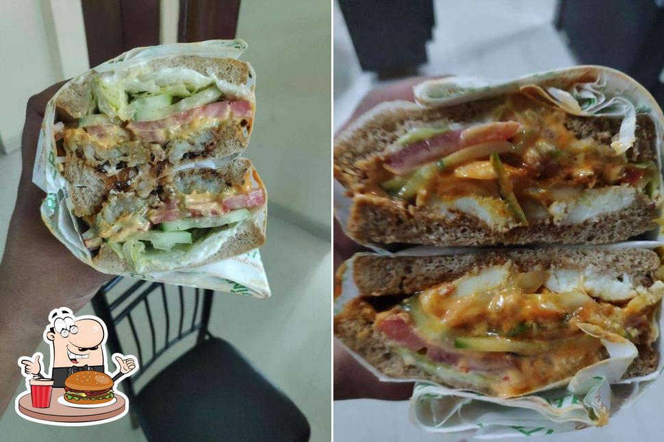 Get a burger at CATERSPOINT - Gourmet Sandwiches, Fresh Salads, Healthy Meals