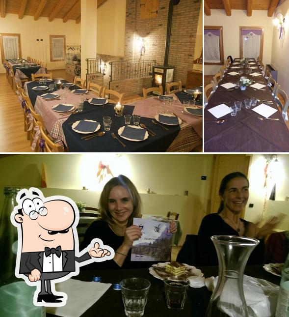 Gli interni di Ristorante ae tre spighe