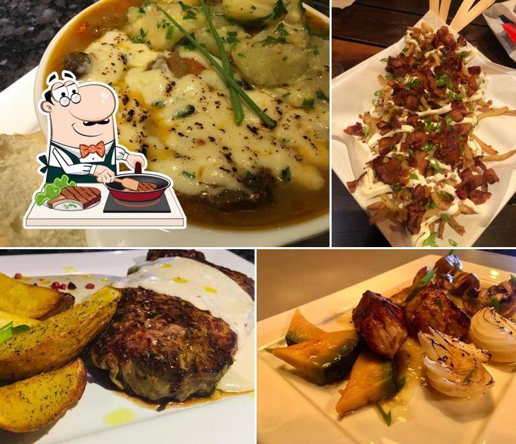 No Eres Bienvenido parrilla. serve pratos de carne