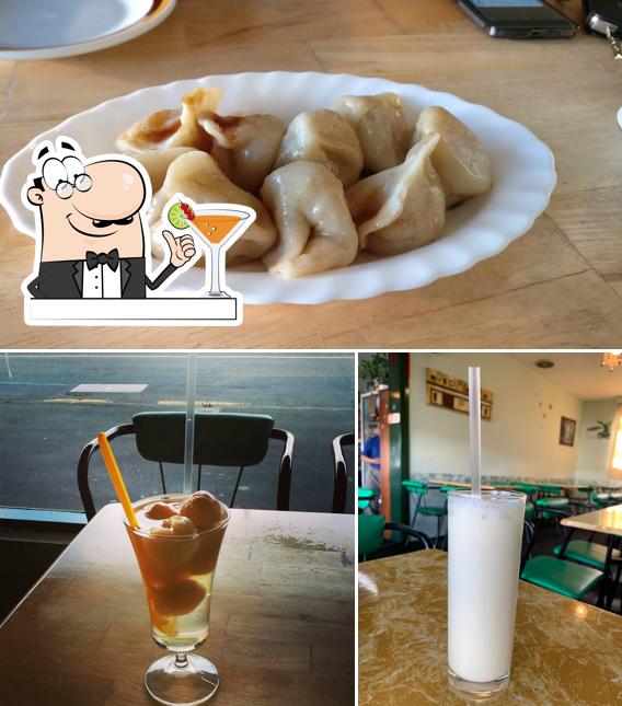 Among different things one can find drink and food at Welcome Chinese Vegetarian Cafe