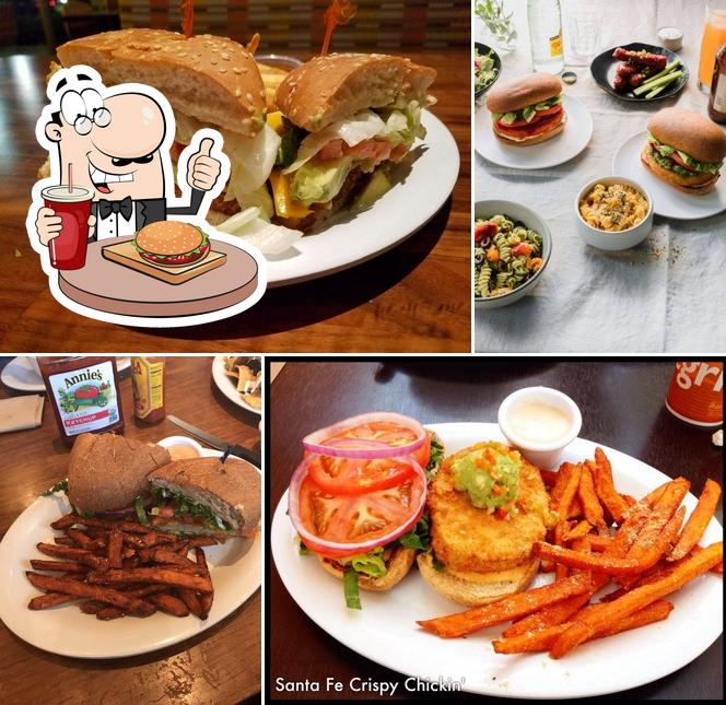 Try out a burger at Veggie Grill