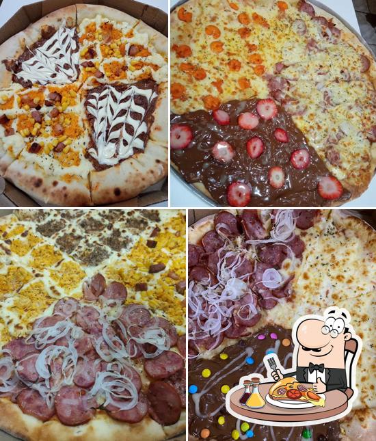 Experimente pizza no Pizzaria Bom Sabor Camboinha