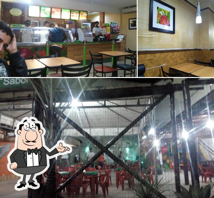 O interior do Subway