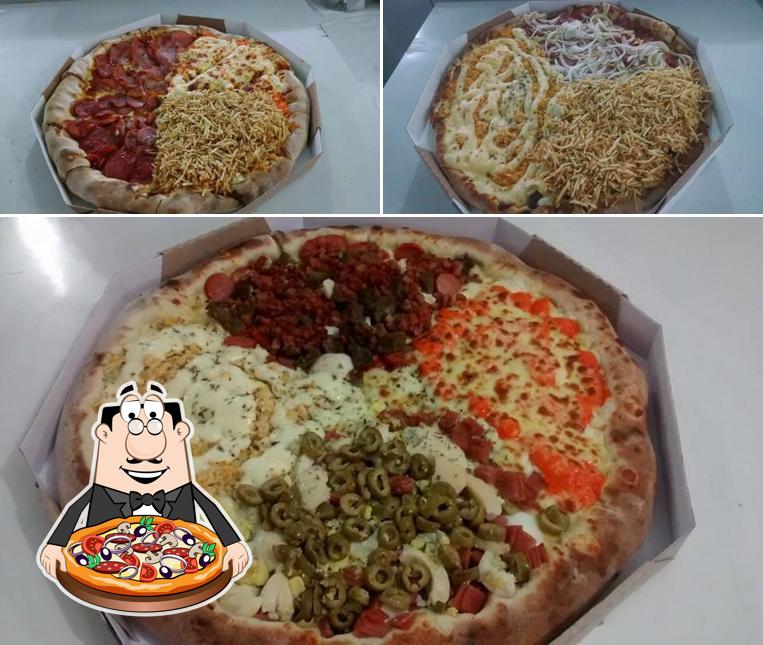 Peça diversos tipos de pizza