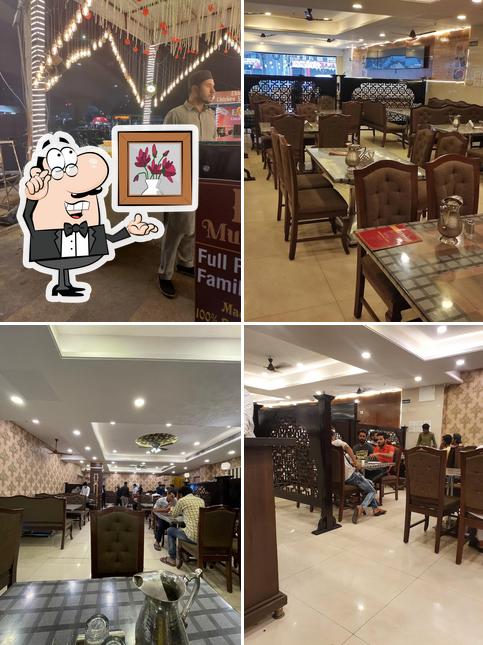 The interior of Mehraab Multicusine Restaurant