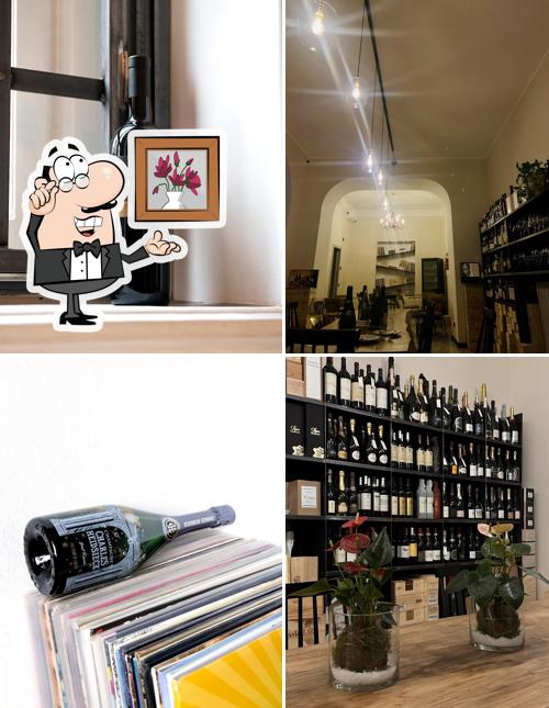 Gli interni di CRU Wine Club & Shop