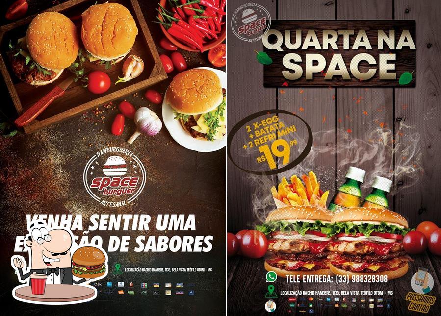 Os hambúrgueres do Space burguer irão saciar diferentes gostos