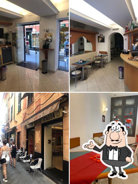 Gli interni di Bar Italia