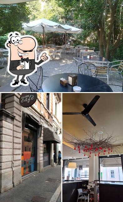 Gli interni di Globe Cafè