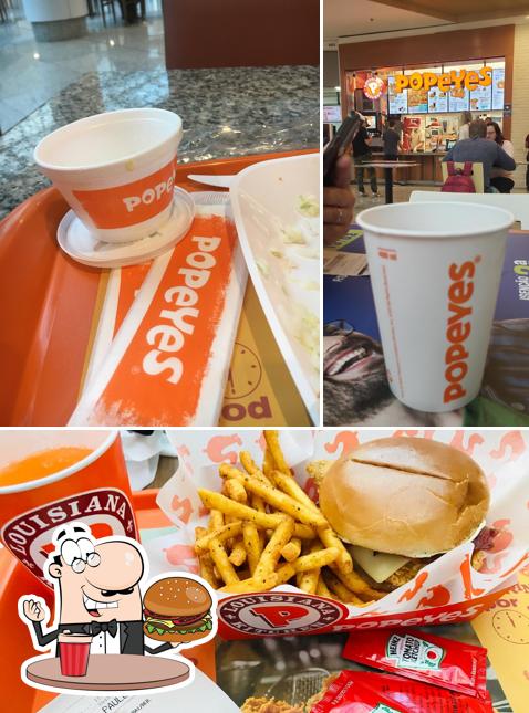 Peça um hambúrguer no Popeyes Louisiana Kitchen