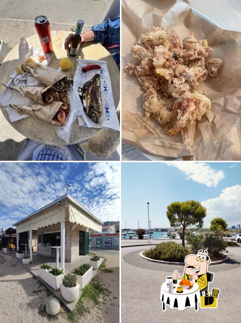 La foto di cibo e esterno da Gastro Ribarnica Calamaretto