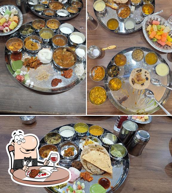 Order meat dishes at Shree Madhur Bhoj Authentic Thali Restaurant