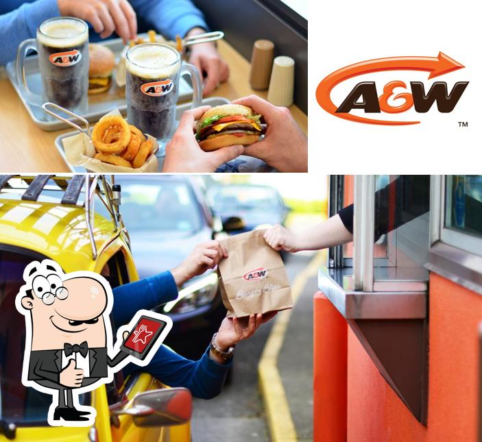 See the pic of A&W Canada