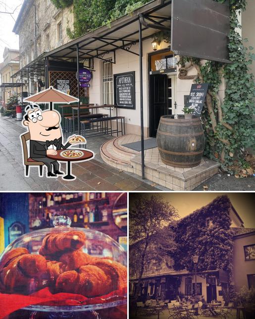 La immagine di esterno e cibo da Apotheka cocktail bar