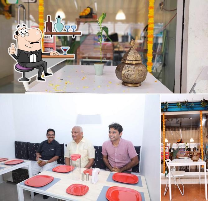 The interior of Eat India Dine And TakeAway food parcel service