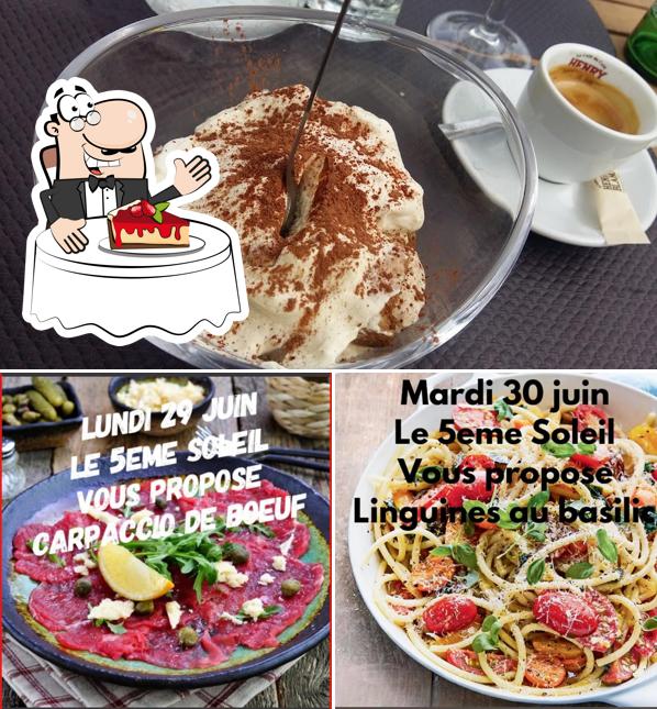 Le 5ème soleil (5S) offers a selection of desserts