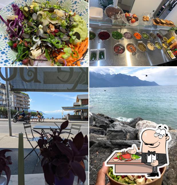 Ordina la cucina di mare a Poke Bowl Montreux