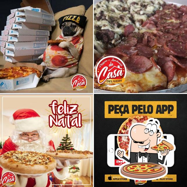 Peça diversos tipos de pizza