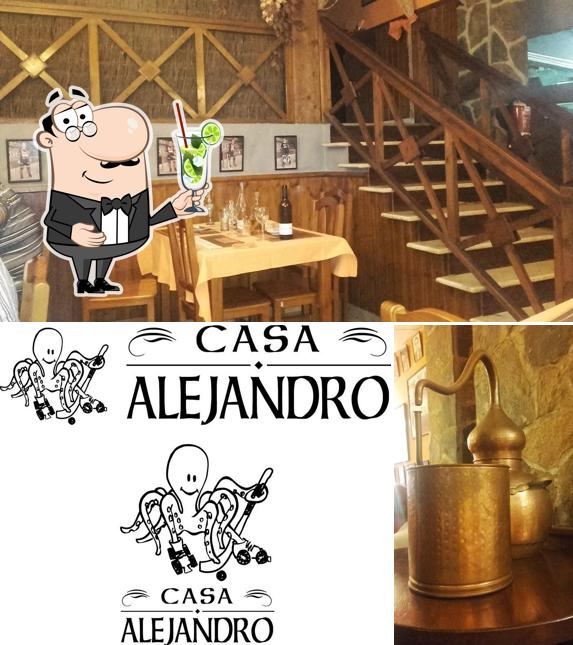 Enjoy a drink at Restaurante Casa Alejandro
