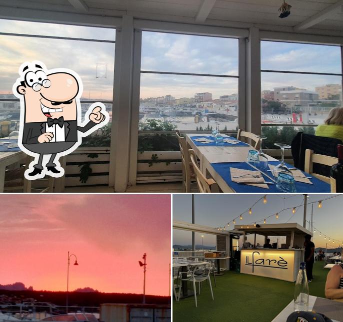 Tra le varie cose da Il Fare' Porto pizzeria si possono trovare la interni e esterno