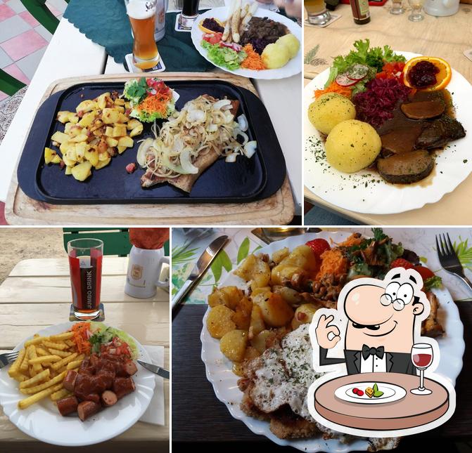 Еда в "Müllers Gasthaus"