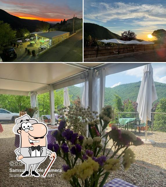 Guarda gli esterni di Trattoria al Poggio