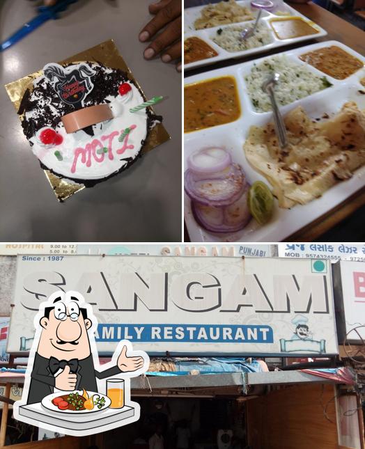 This is the picture depicting food and exterior at Sangam Family Restaurant
