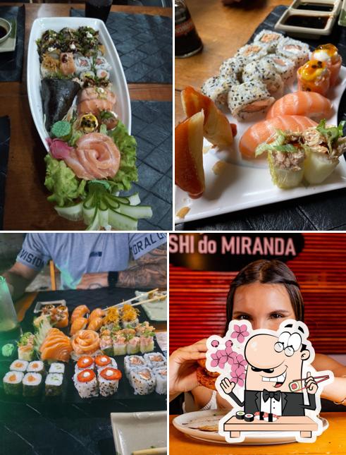 Prove diversas opções de sushi