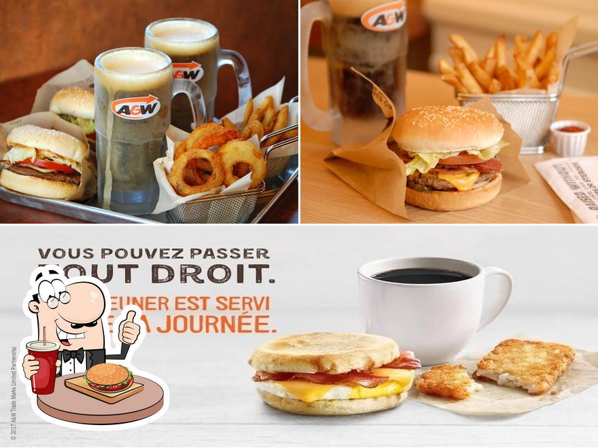 Essayez un hamburger à A&W Canada